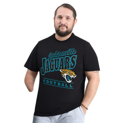 Jacksonville Jaguars G-III Sports by Carl Banks Adaptive Headliner Graphic T-Shirt - Black cheap