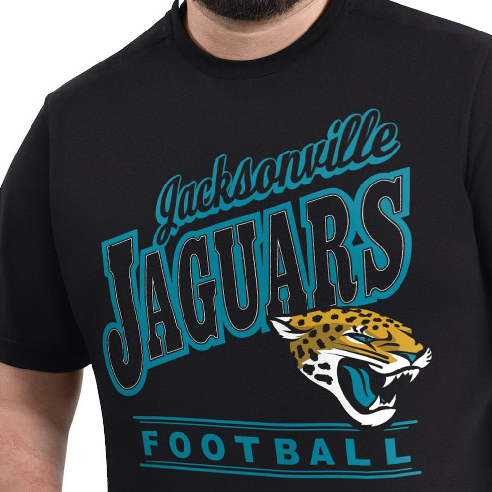 Jacksonville Jaguars G-III Sports by Carl Banks Adaptive Headliner Graphic T-Shirt - Black cheap