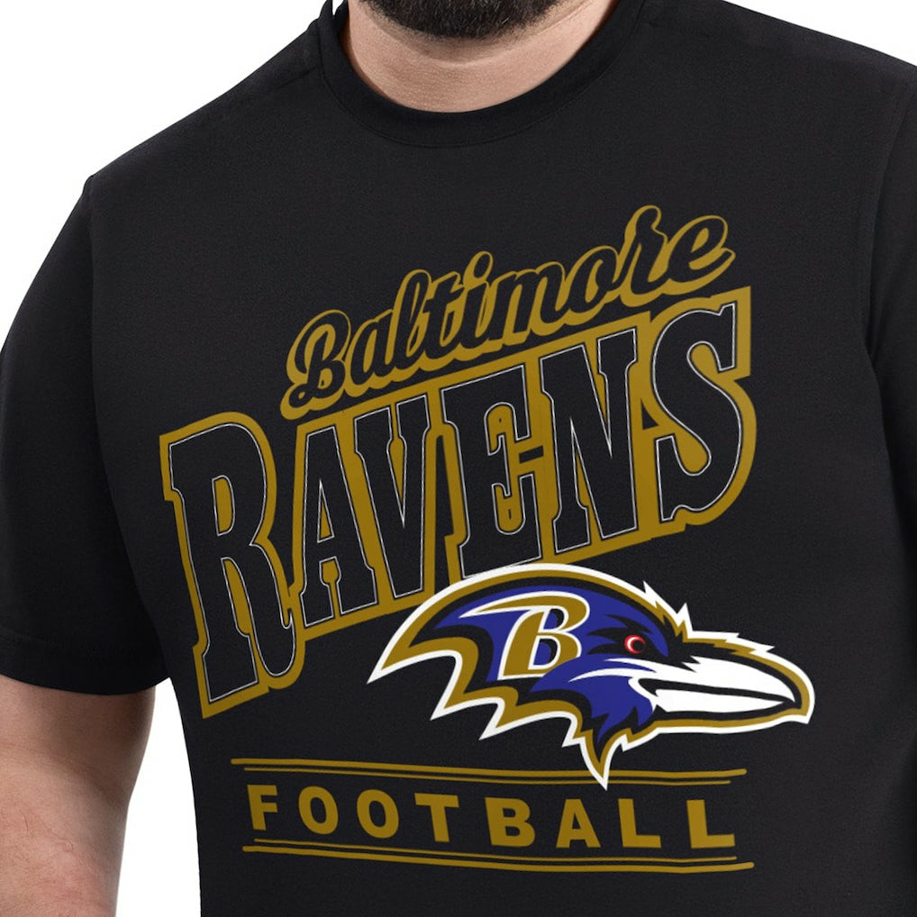 Baltimore Ravens G-III Sports by Carl Banks Adaptive Headliner Graphic T-Shirt - Black discount
