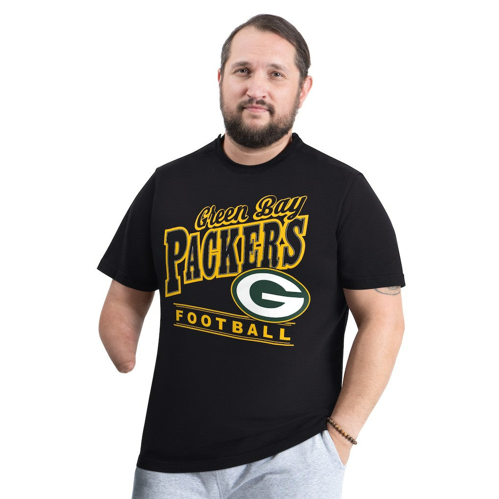 Green Bay Packers G-III Sports by Carl Banks Adaptive Headliner Graphic T-Shirt - Black for sale