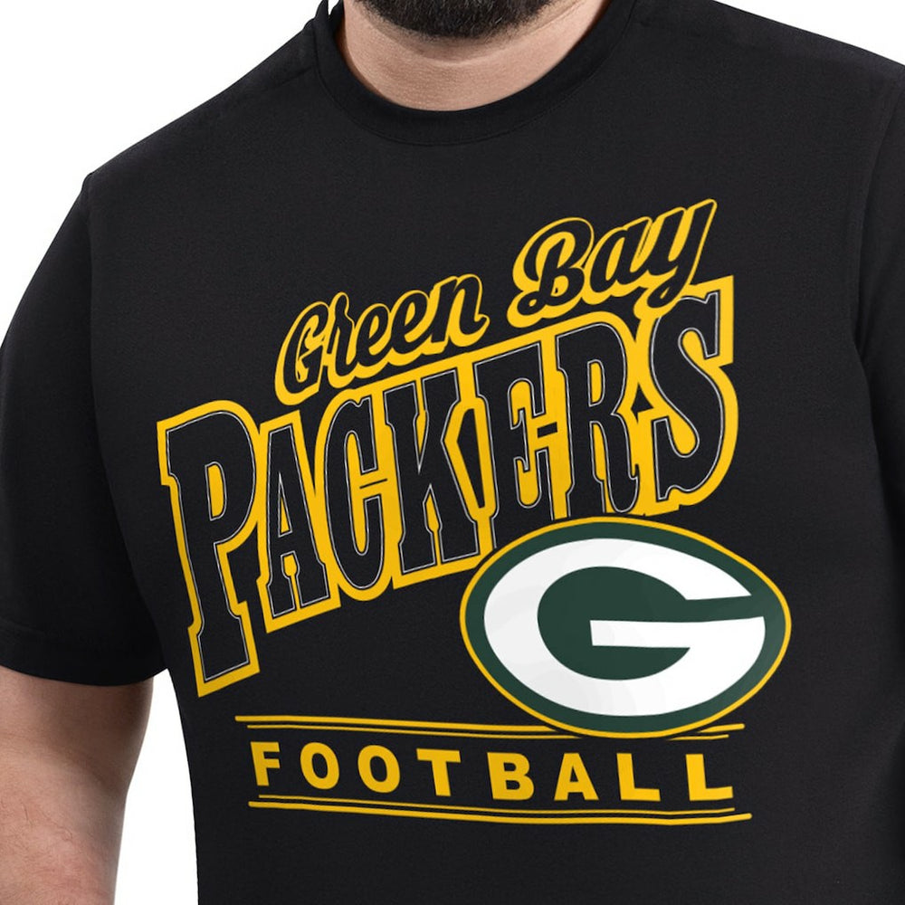 Green Bay Packers G-III Sports by Carl Banks Adaptive Headliner Graphic T-Shirt - Black for sale