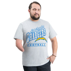 Los Angeles Chargers G-III Sports by Carl Banks Adaptive Headliner Graphic T-Shirt - Heather Gray for sale