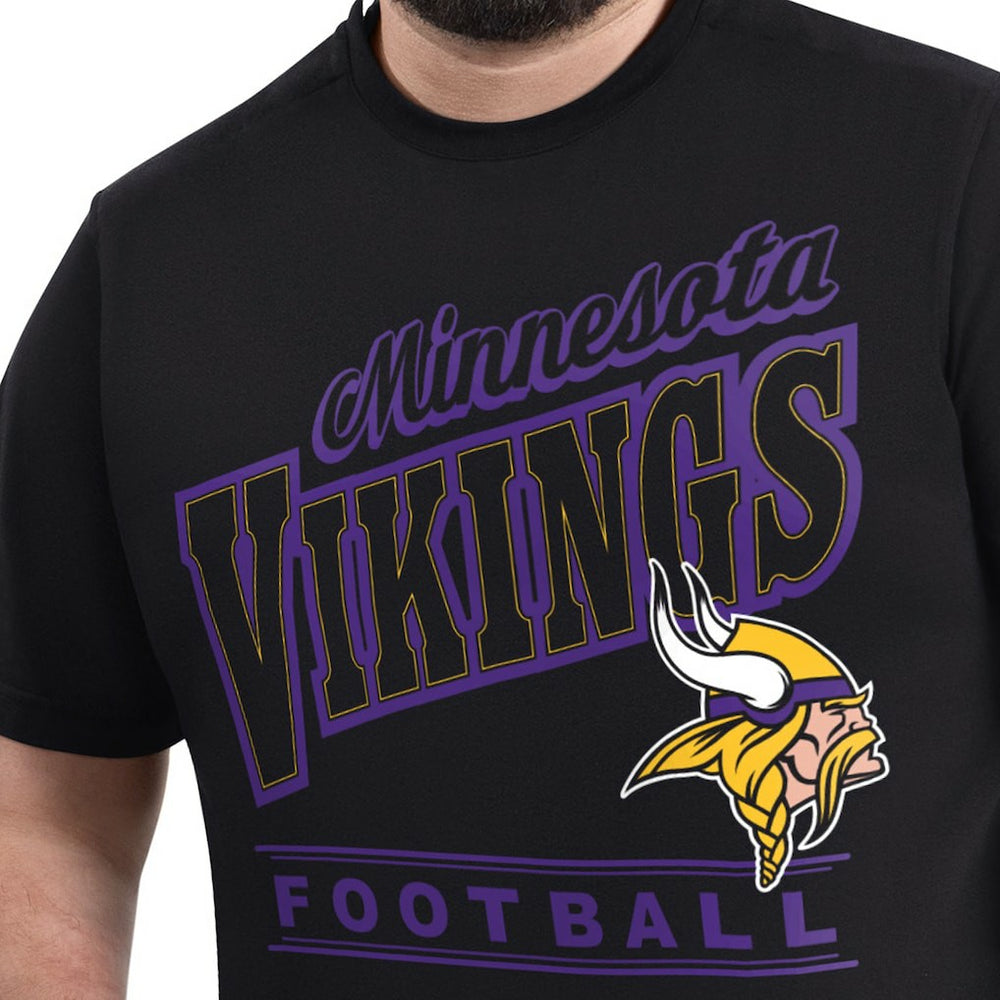 Minnesota Vikings G-III Sports by Carl Banks Adaptive Headliner Graphic T-Shirt - Black outlet