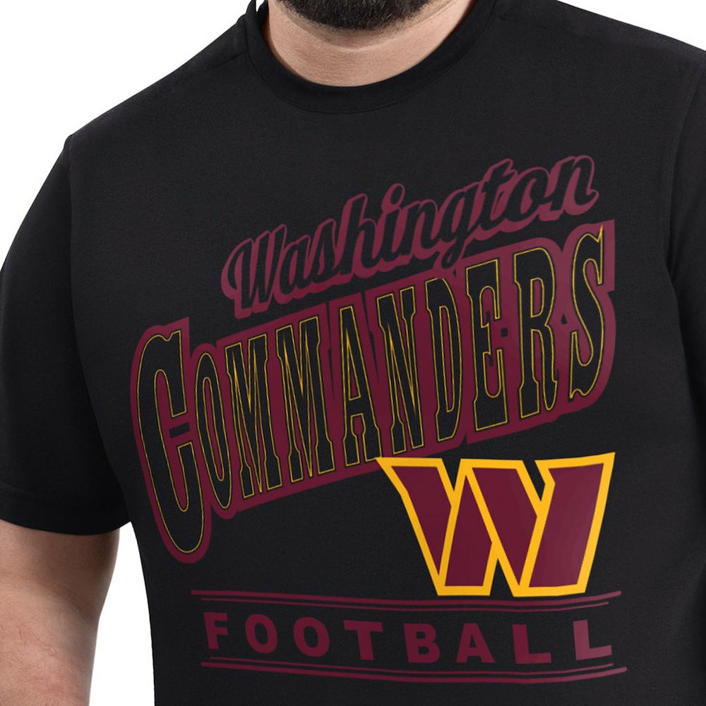 Washington Commanders G-III Sports by Carl Banks Adaptive Headliner Graphic T-Shirt - Black cheap