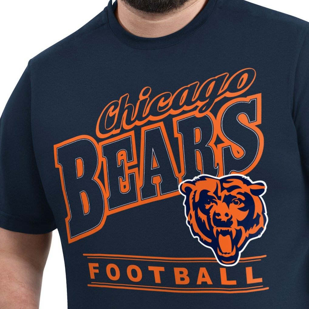 Chicago Bears G-III Sports by Carl Banks Adaptive Headliner Graphic T-Shirt - Navy discount