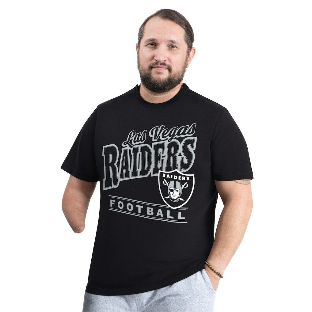 Las Vegas Raiders G-III Sports by Carl Banks Adaptive Headliner Graphic T-Shirt - Black discount