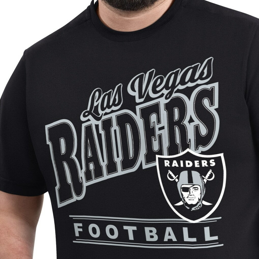 Las Vegas Raiders G-III Sports by Carl Banks Adaptive Headliner Graphic T-Shirt - Black discount