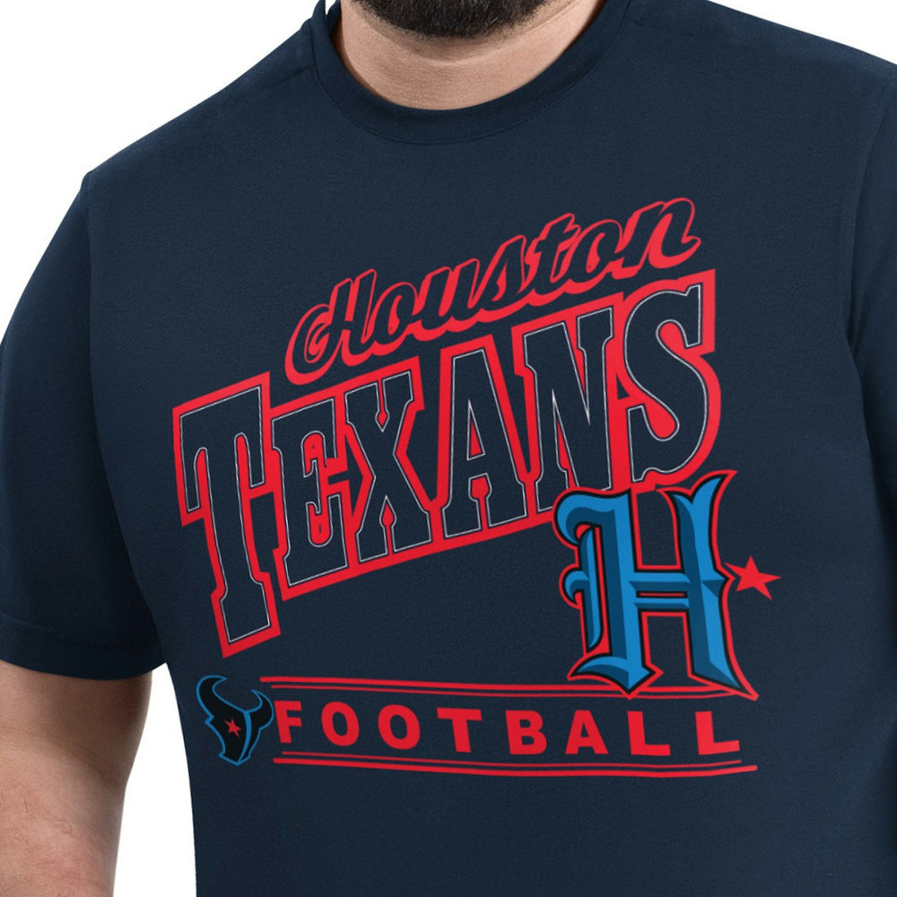 Houston Texans G-III Sports by Carl Banks Adaptive Headliner Graphic T-Shirt - Navy for sale