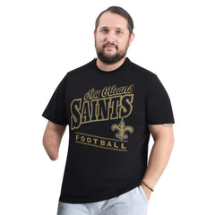 New Orleans Saints G-III Sports by Carl Banks Adaptive Headliner Graphic T-Shirt - Black discount