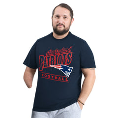 New England Patriots G-III Sports by Carl Banks Adaptive Headliner Graphic T-Shirt - Navy outlet