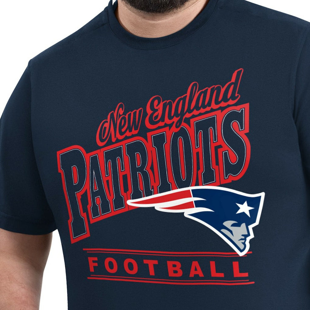 New England Patriots G-III Sports by Carl Banks Adaptive Headliner Graphic T-Shirt - Navy outlet