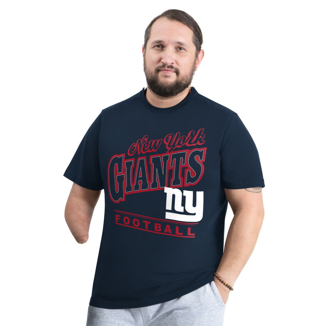 New York Giants G-III Sports by Carl Banks Adaptive Headliner Graphic T-Shirt - Navy sale