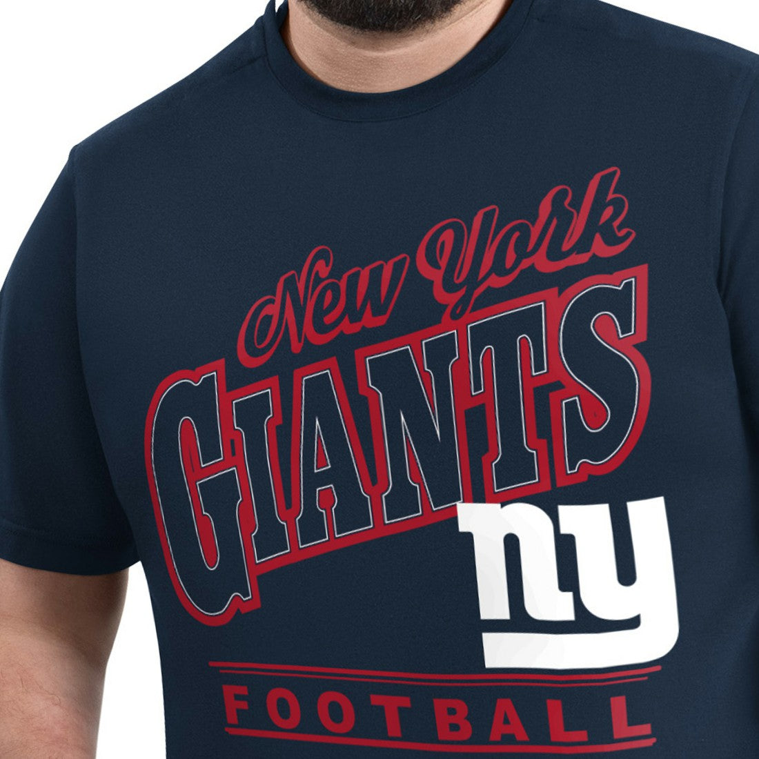 New York Giants G-III Sports by Carl Banks Adaptive Headliner Graphic T-Shirt - Navy sale