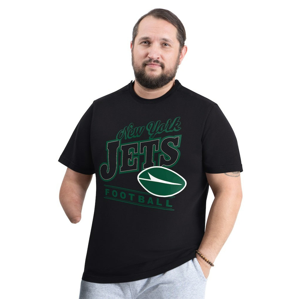 New York Jets G-III Sports by Carl Banks Adaptive Headliner Graphic T-Shirt - Black on sale