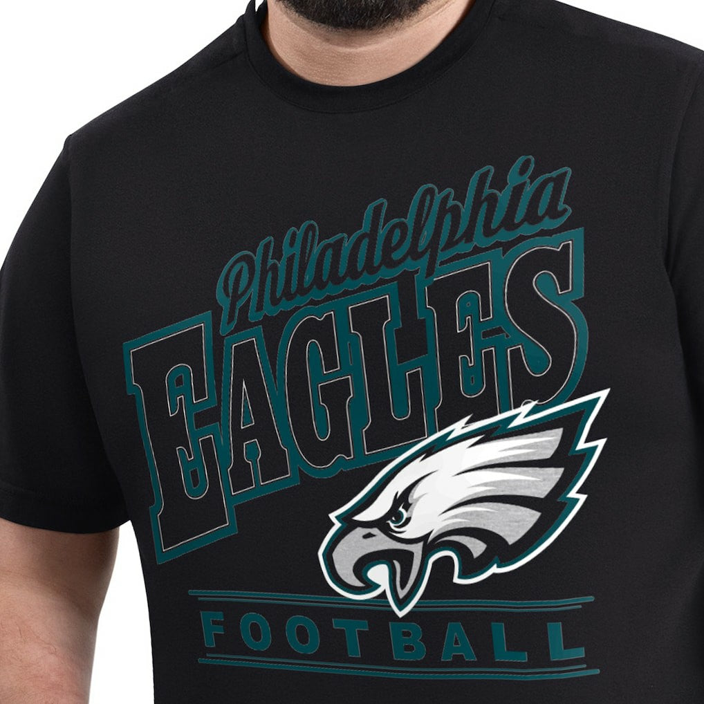 Philadelphia Eagles G-III Sports by Carl Banks Adaptive Headliner Graphic T-Shirt - Black for sale