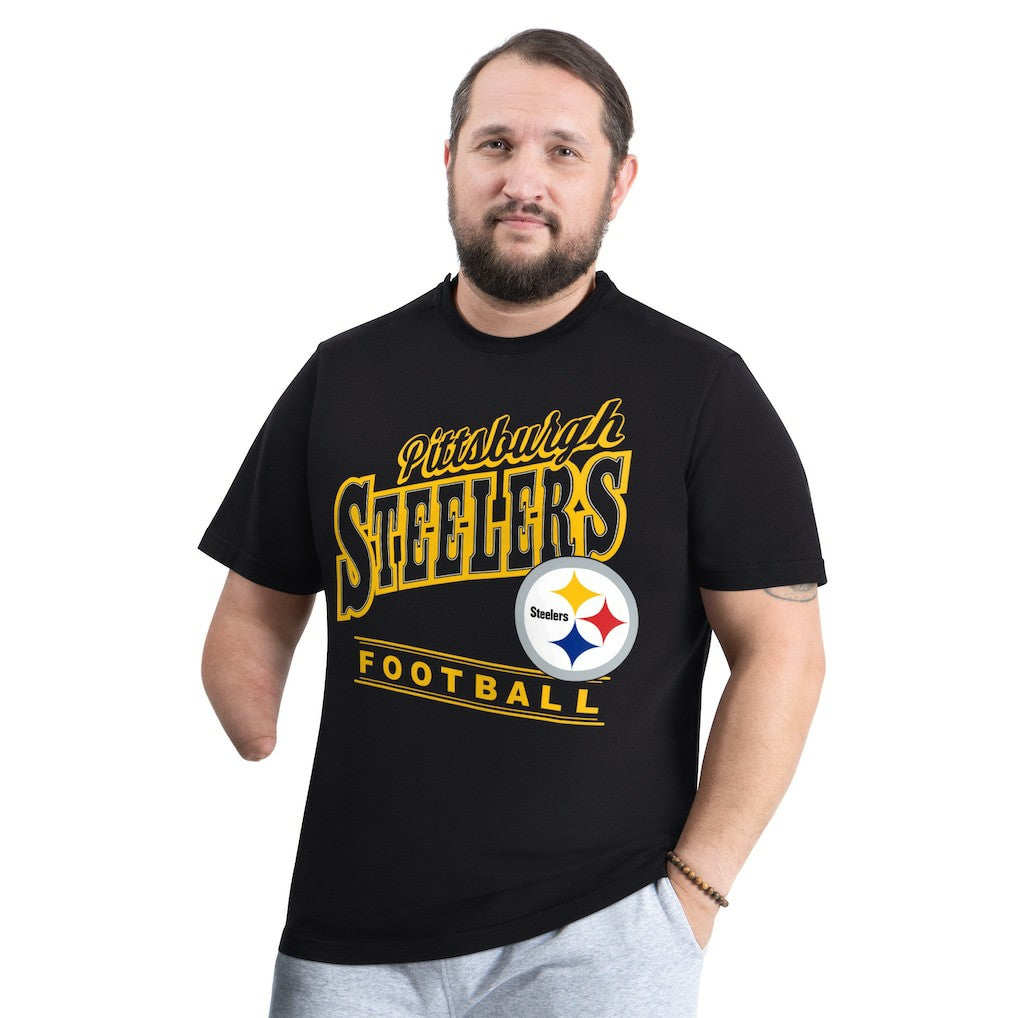 Pittsburgh Steelers G-III Sports by Carl Banks Adaptive Headliner Graphic T-Shirt - Black discount