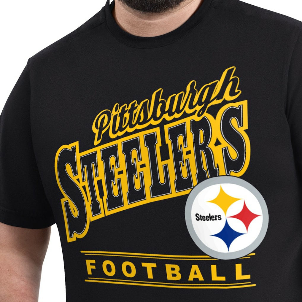 Pittsburgh Steelers G-III Sports by Carl Banks Adaptive Headliner Graphic T-Shirt - Black discount