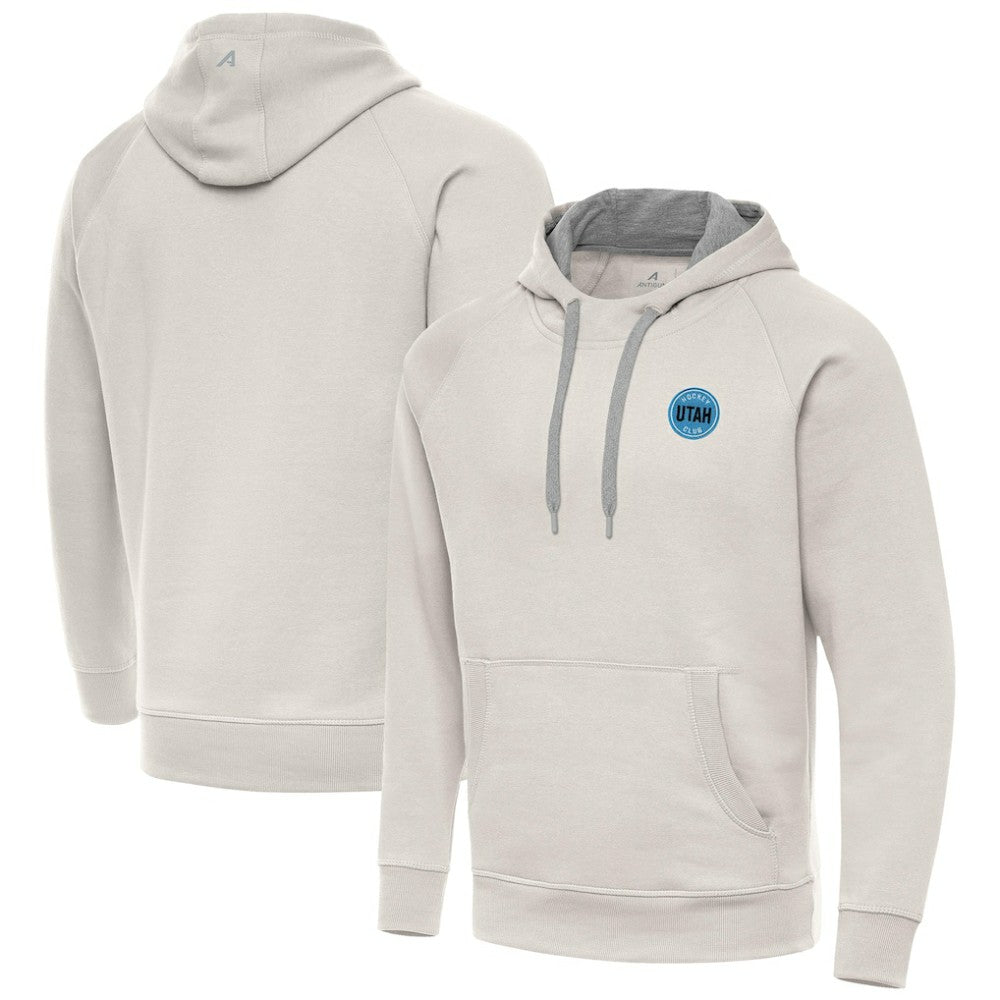 Utah Hockey Club Antigua Victory Pullover Hoodie - Cream Hoodies