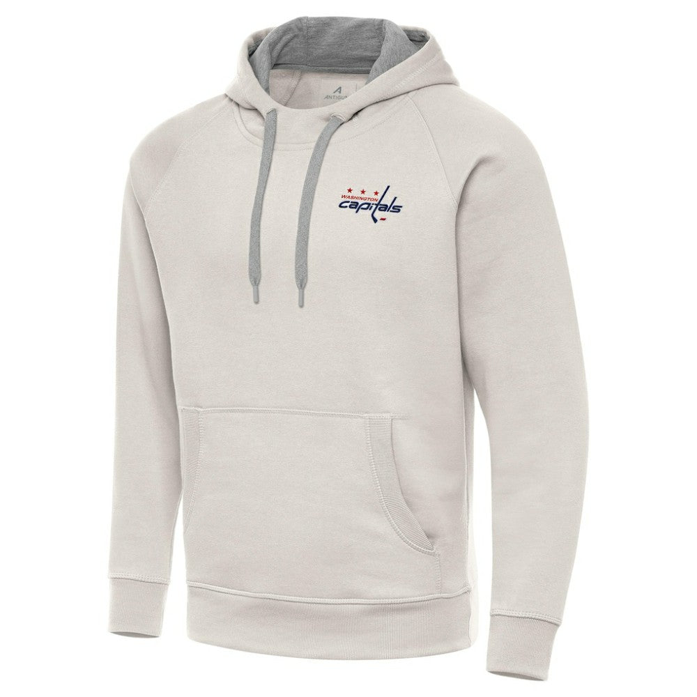 Washington Capitals Antigua Victory Pullover Hoodie - Cream Hoodies