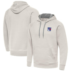 New York Rangers Antigua Victory Pullover Hoodie - Cream Hoodies
