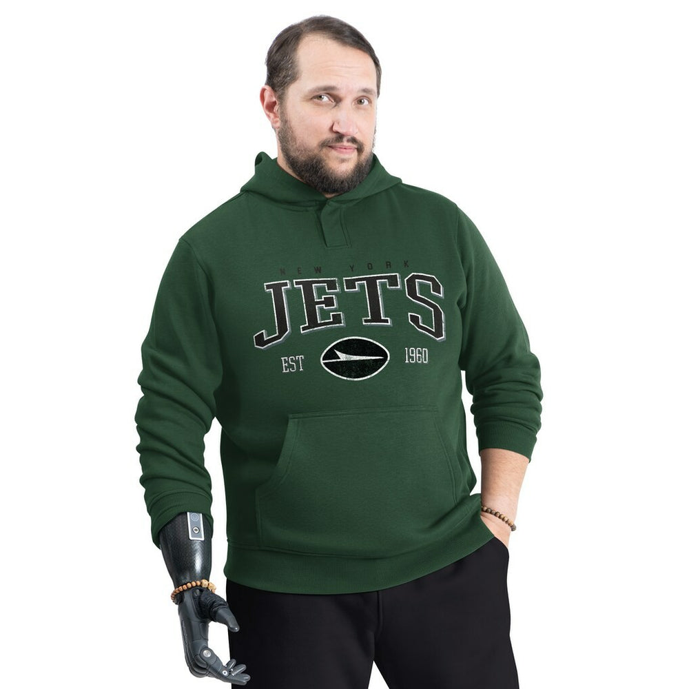 New York Jets G-III Sports by Carl Banks Adaptive Team Spirit Graphic Fleece Pullover Hoodie - Green online
