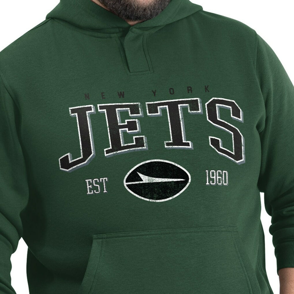 New York Jets G-III Sports by Carl Banks Adaptive Team Spirit Graphic Fleece Pullover Hoodie - Green online