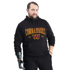 Washington Commanders G-III Sports by Carl Banks Adaptive Team Spirit Graphic Fleece Pullover Hoodie - Black for sale