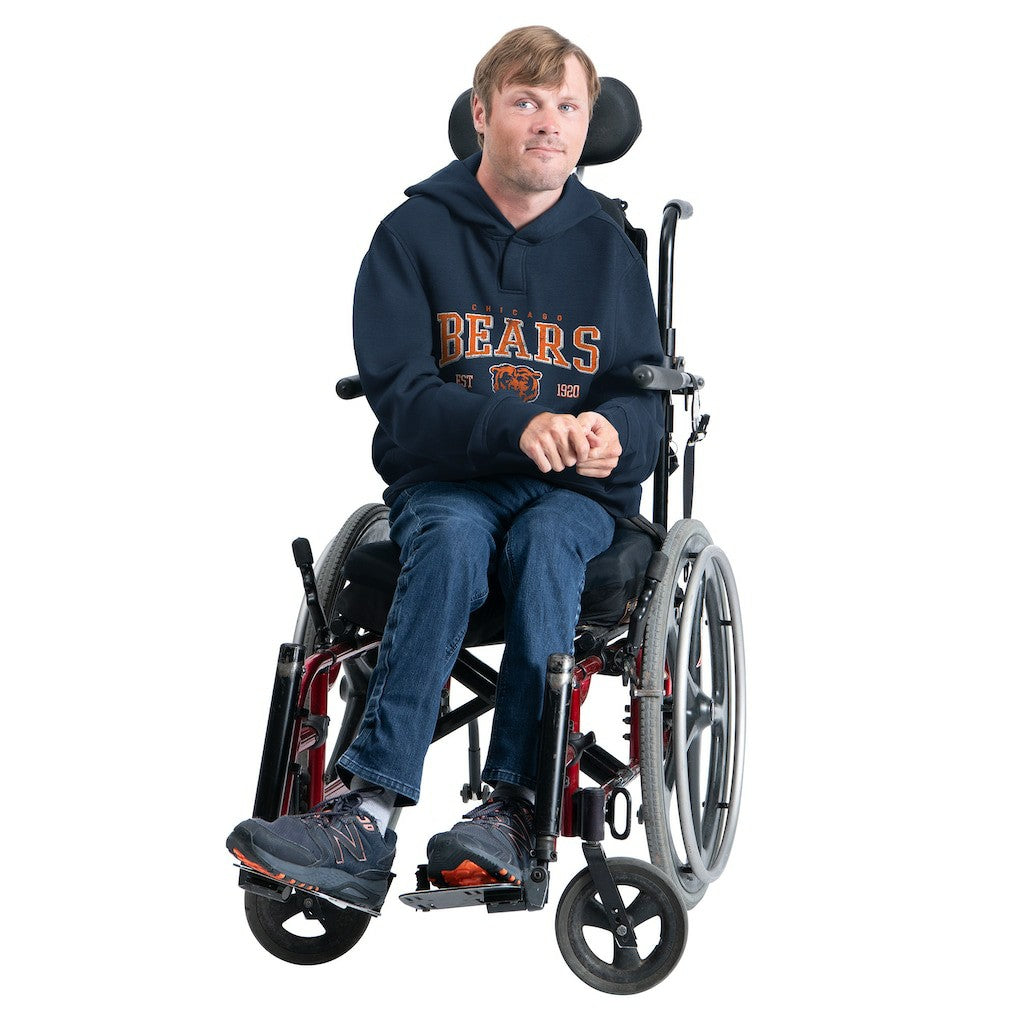Chicago Bears G-III Sports by Carl Banks Adaptive Team Spirit Graphic Fleece Pullover Hoodie - Navy cheap