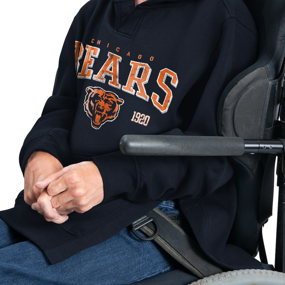 Chicago Bears G-III Sports by Carl Banks Adaptive Team Spirit Graphic Fleece Pullover Hoodie - Navy cheap