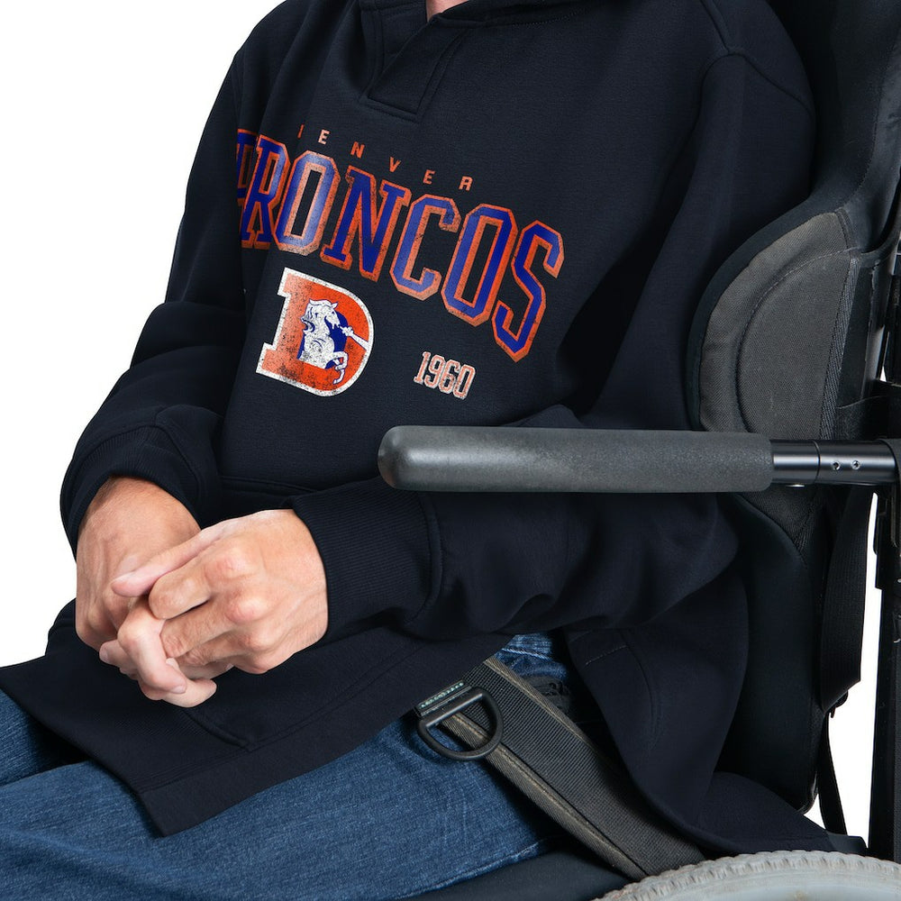 Denver Broncos G-III Sports by Carl Banks Adaptive Team Spirit Graphic Fleece Pullover Hoodie - Navy outlet