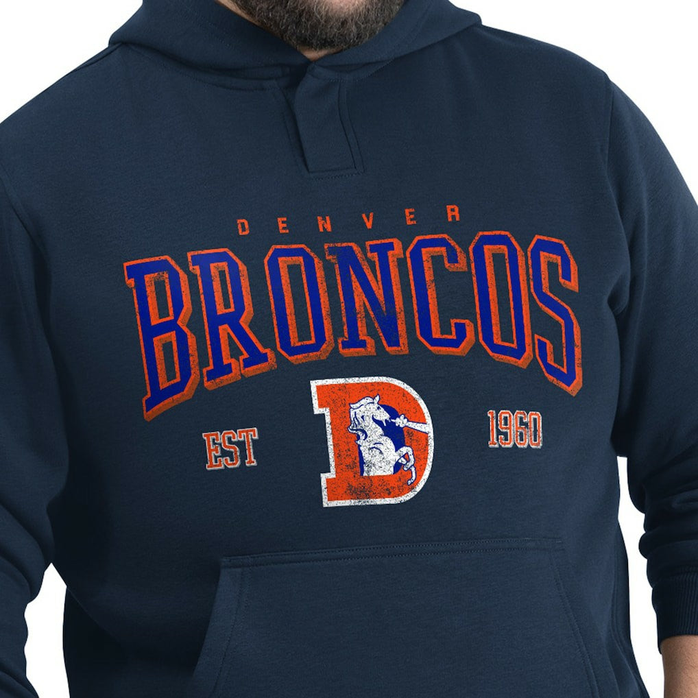 Denver Broncos G-III Sports by Carl Banks Adaptive Team Spirit Graphic Fleece Pullover Hoodie - Navy outlet