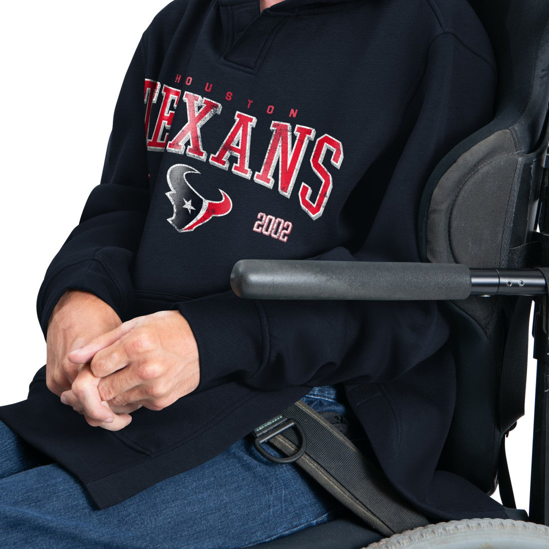 Houston Texans G-III Sports by Carl Banks Adaptive Team Spirit Graphic Fleece Pullover Hoodie - Navy discount