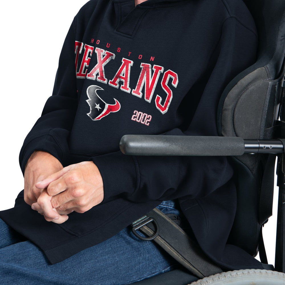 Houston Texans G-III Sports by Carl Banks Adaptive Team Spirit Graphic Fleece Pullover Hoodie - Navy discount