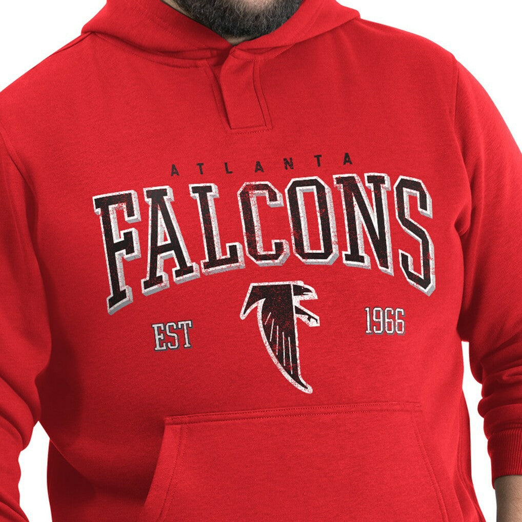 Atlanta Falcons G-III Sports by Carl Banks Adaptive Team Spirit Graphic Fleece Pullover Hoodie - Red cheap