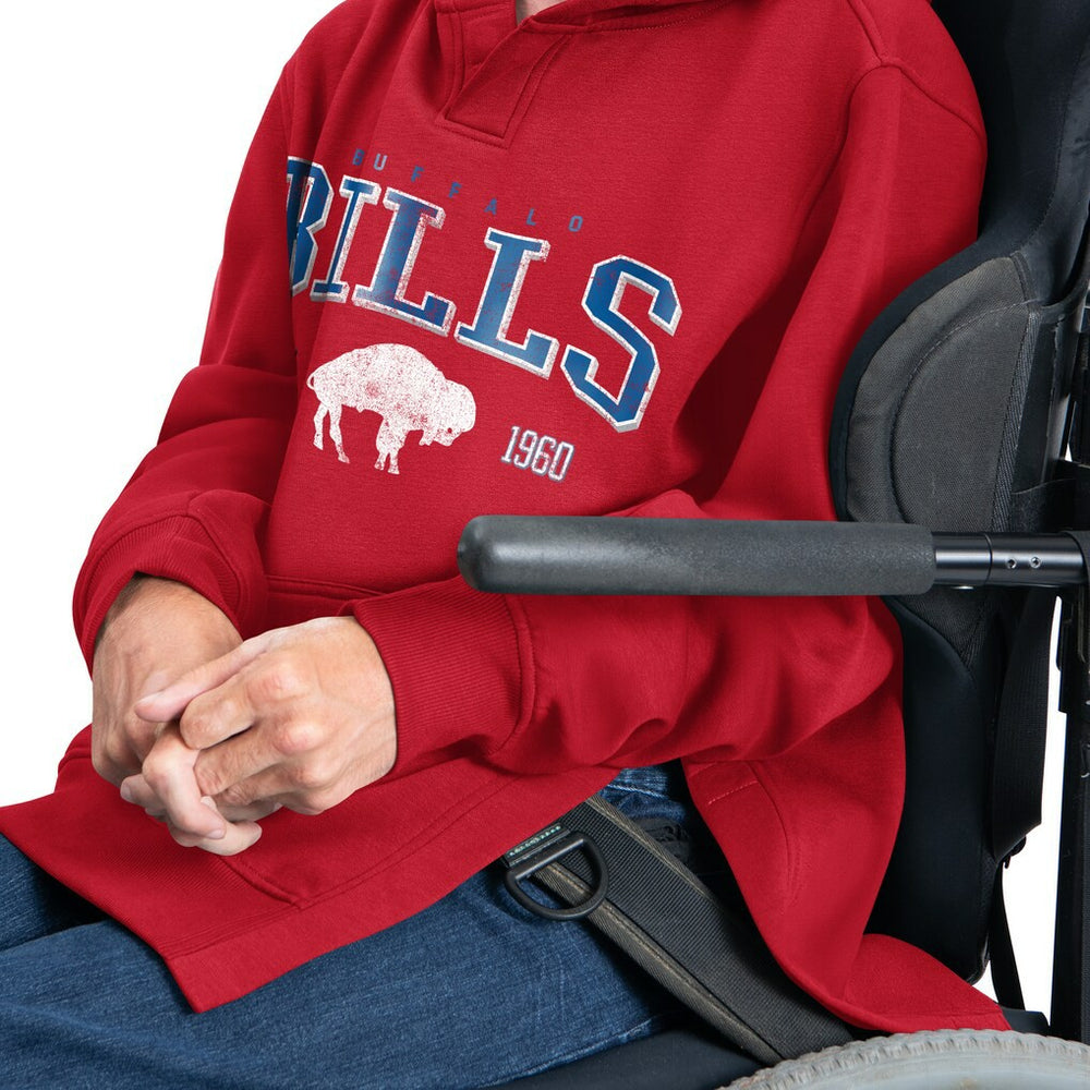Buffalo Bills G-III Sports by Carl Banks Adaptive Team Spirit Graphic Fleece Pullover Hoodie - Red on sale