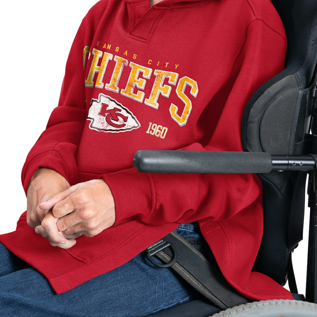 Kansas City Chiefs G-III Sports by Carl Banks Adaptive Team Spirit Graphic Fleece Pullover Hoodie - Red on sale