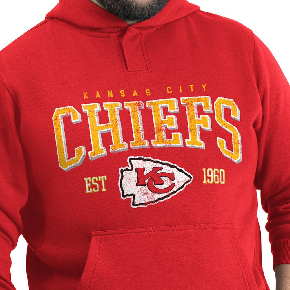 Kansas City Chiefs G-III Sports by Carl Banks Adaptive Team Spirit Graphic Fleece Pullover Hoodie - Red on sale