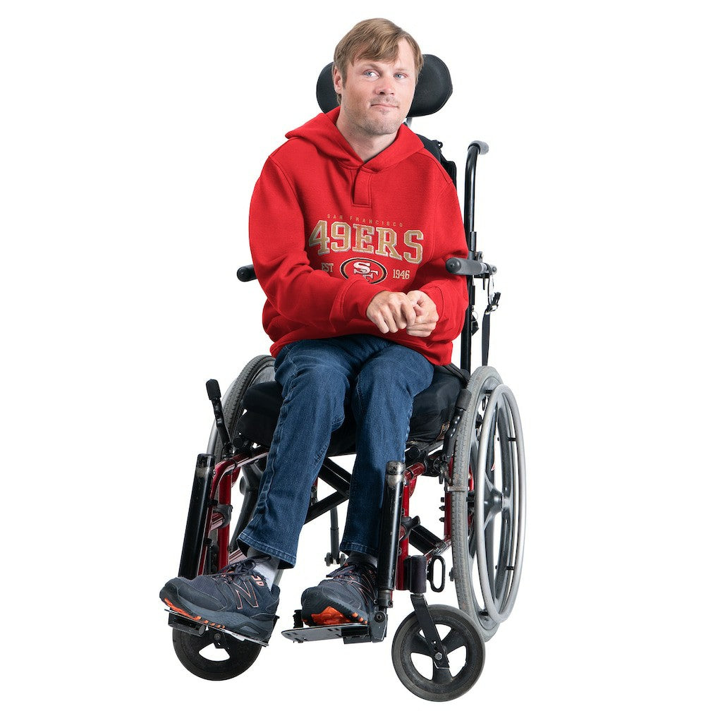San Francisco 49ers G-III Sports by Carl Banks Adaptive Team Spirit Graphic Fleece Pullover Hoodie - Scarlet for sale