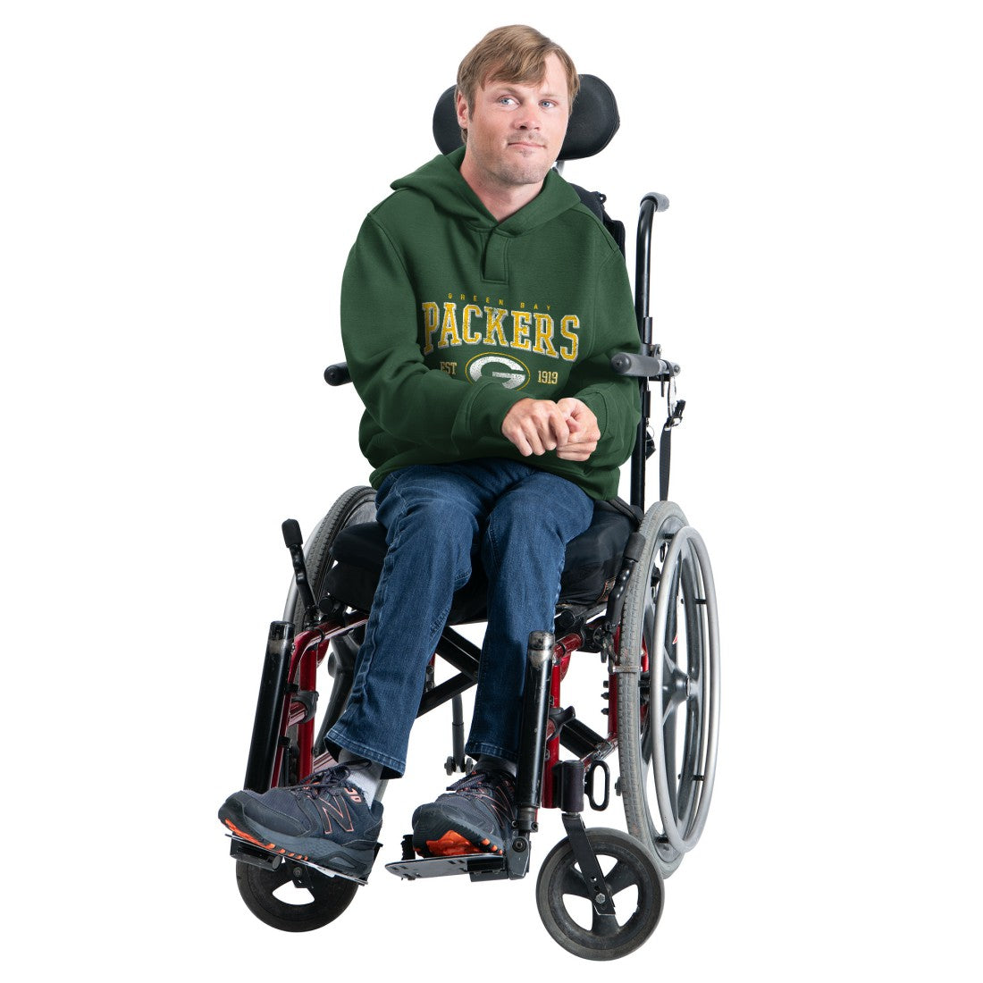 Green Bay Packers G-III Sports by Carl Banks Adaptive Team Spirit Graphic Fleece Pullover Hoodie - Green on sale