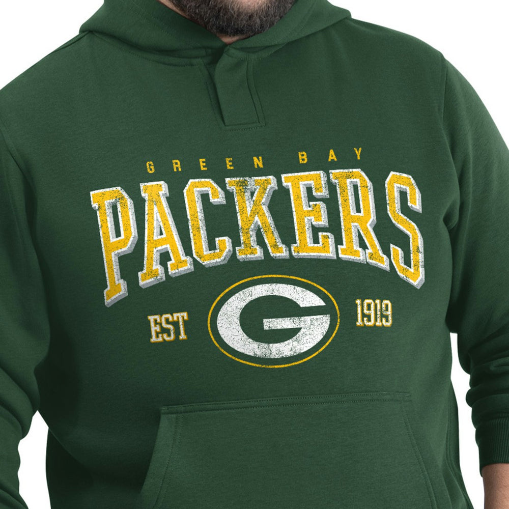 Green Bay Packers G-III Sports by Carl Banks Adaptive Team Spirit Graphic Fleece Pullover Hoodie - Green on sale