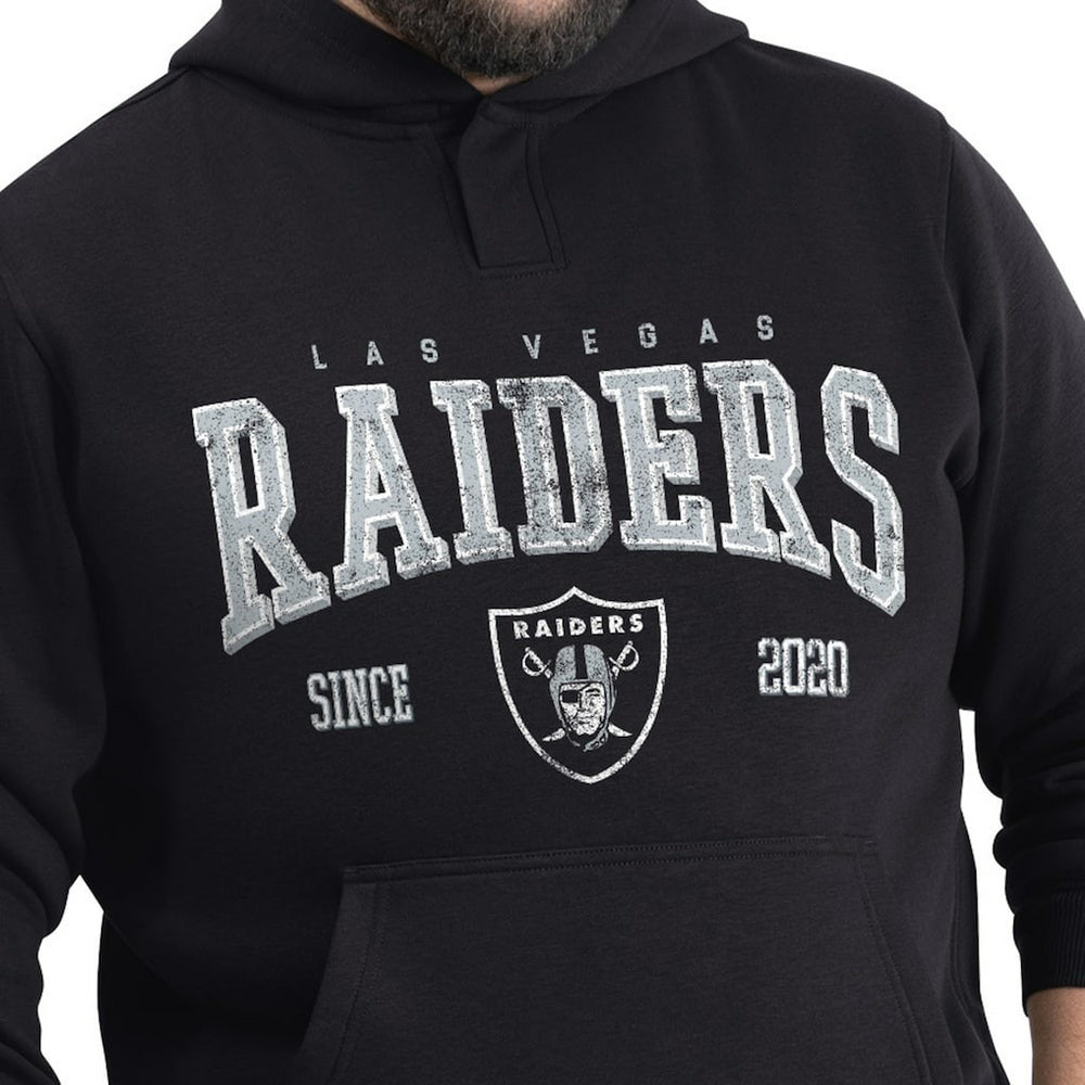 Las Vegas Raiders G-III Sports by Carl Banks Adaptive Team Spirit Graphic Fleece Pullover Hoodie - Black discount