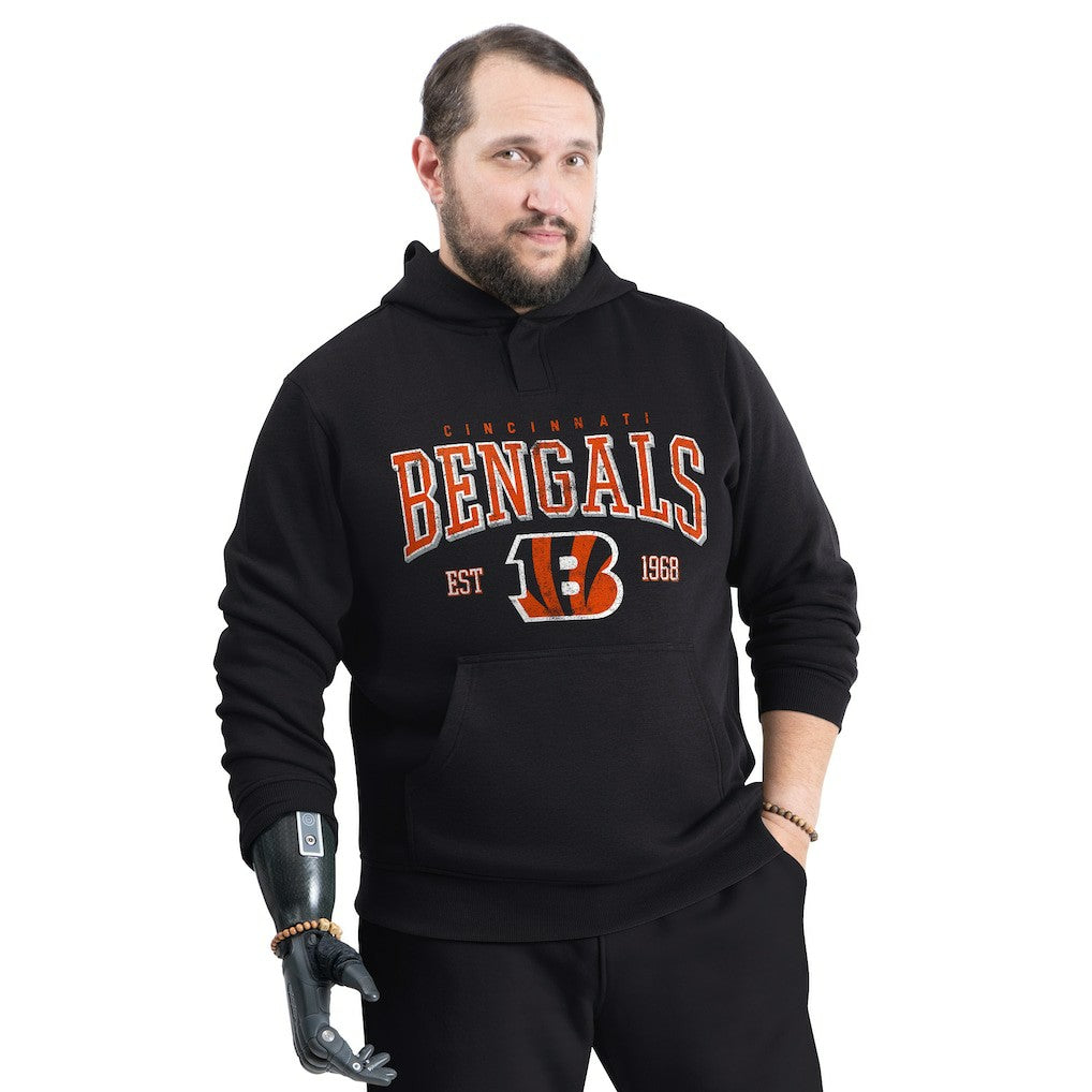 Cincinnati Bengals G-III Sports by Carl Banks Adaptive Team Spirit Graphic Fleece Pullover Hoodie - Black on sale