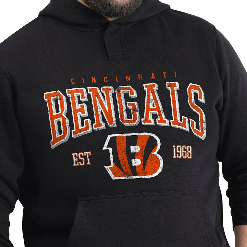 Cincinnati Bengals G-III Sports by Carl Banks Adaptive Team Spirit Graphic Fleece Pullover Hoodie - Black on sale