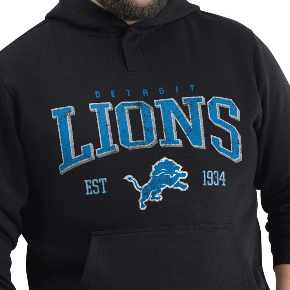 Detroit Lions G-III Sports by Carl Banks Adaptive Team Spirit Graphic Fleece Pullover Hoodie - Black sale