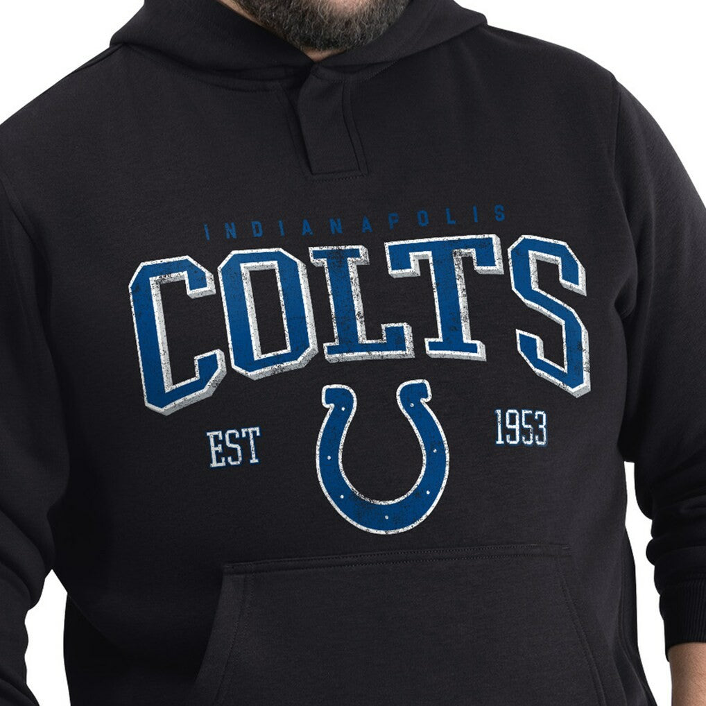 Indianapolis Colts G-III Sports by Carl Banks Adaptive Team Spirit Graphic Fleece Pullover Hoodie - Black sale