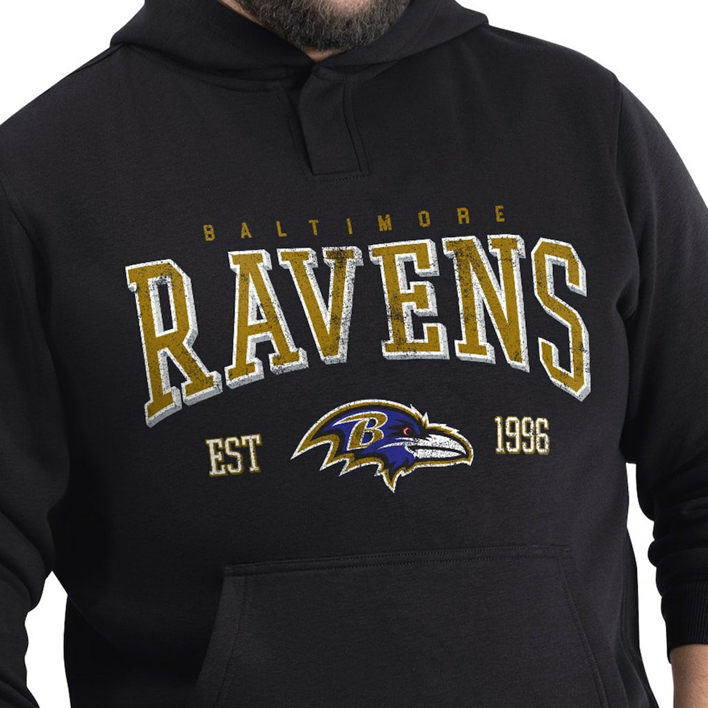 Baltimore Ravens G-III Sports by Carl Banks Adaptive Team Spirit Graphic Fleece Pullover Hoodie - Black discount