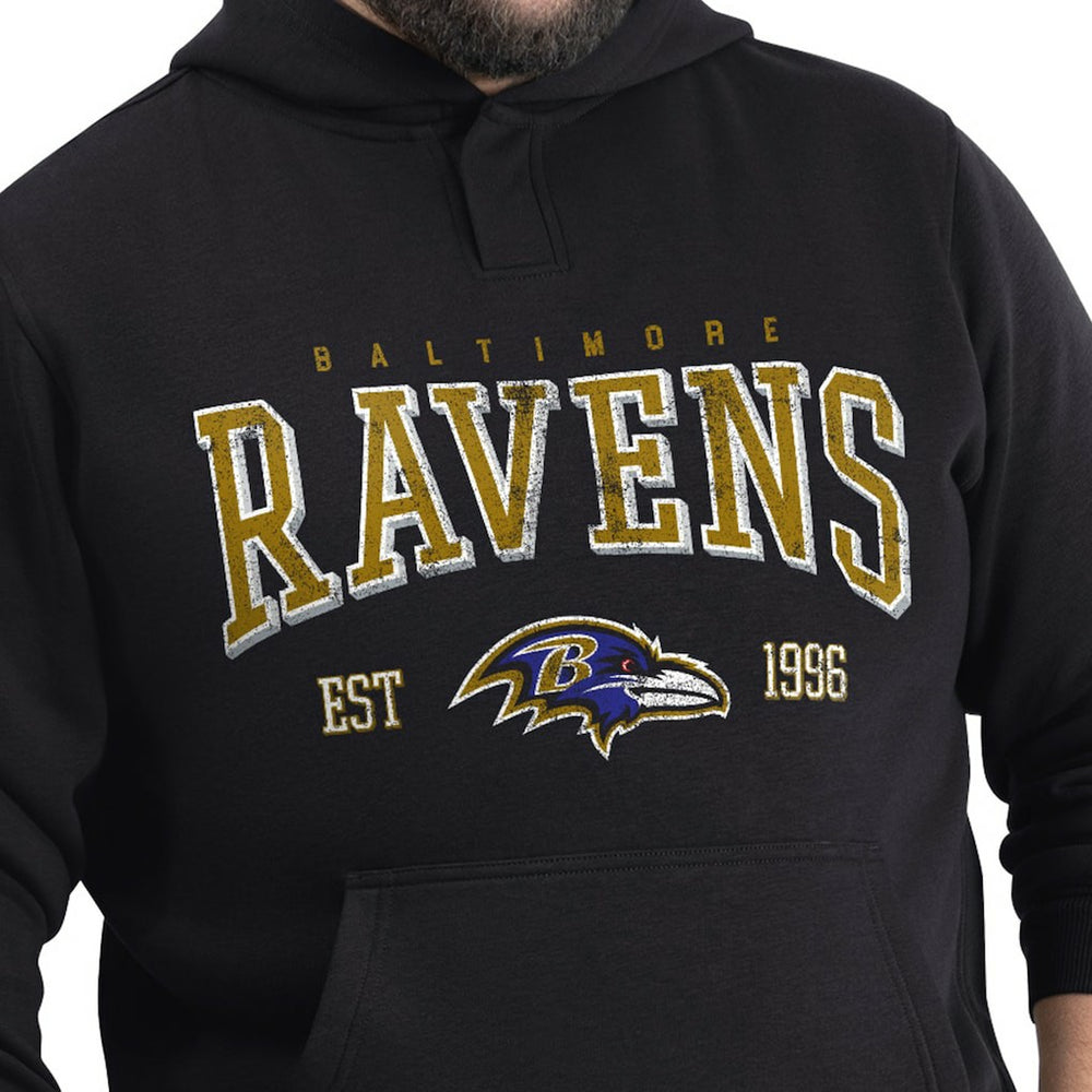 Baltimore Ravens G-III Sports by Carl Banks Adaptive Team Spirit Graphic Fleece Pullover Hoodie - Black discount