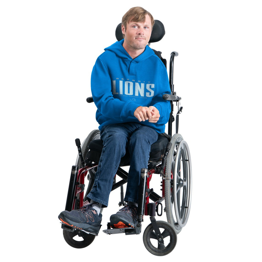 Detroit Lions G-III Sports by Carl Banks Adaptive Mesh Effect Team Graphic Fleece Pullover Hoodie - Royal discount