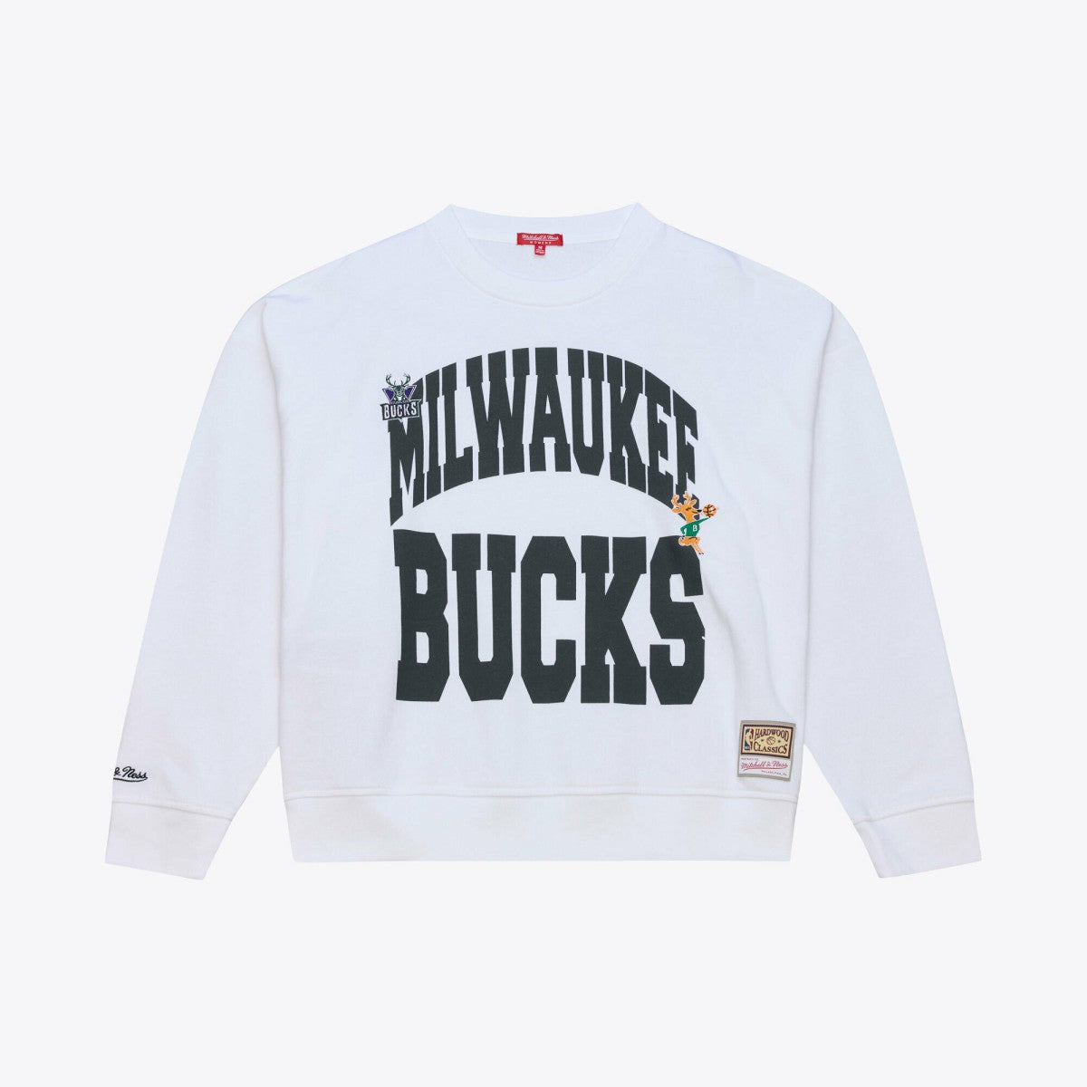 Milwaukee Bucks Women's Lightweight Block Letter Sweatshirt - White online