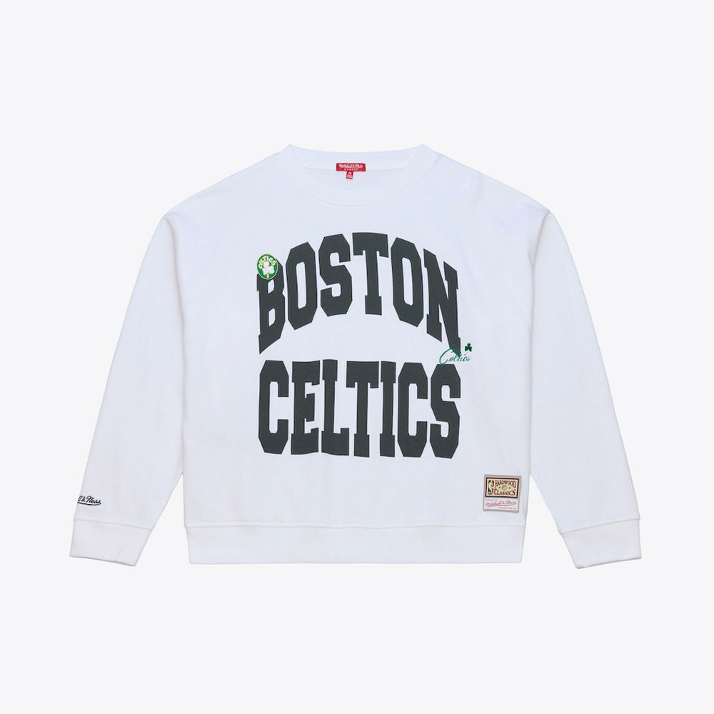 Boston Celtics Women's Lightweight Block Letter Sweatshirt - White shop